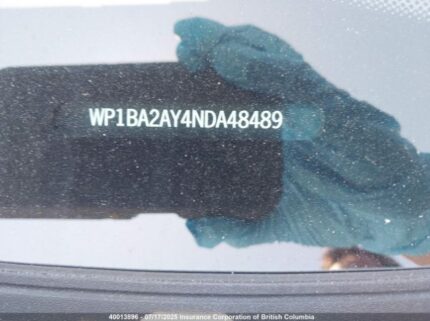 WP1BA2AY4NDA48489 2022 PORSCHE