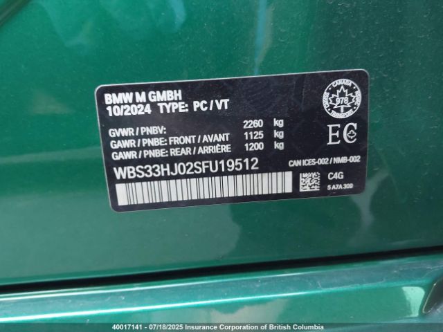 WBS33HJ02SFU19512 2025 BMW