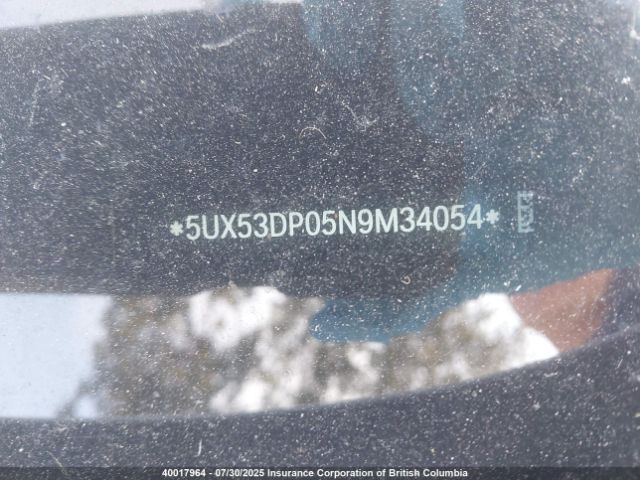 5UX53DP05N9M34054 2022 BMW