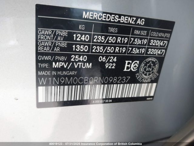 W1N9M0CB0RN098237 2024 MERCEDES-BENZ