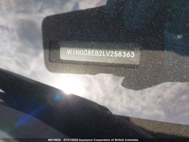 W1N0G8EB2LV258363 2020 MERCEDES-BENZ