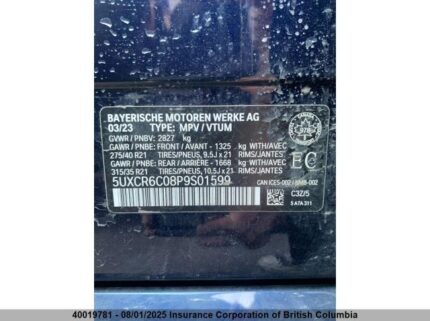 5UXCR6C08P9S01599 2023 BMW