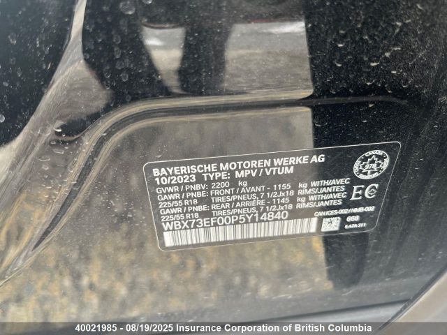 WBX73EF00P5Y14840 2023 BMW