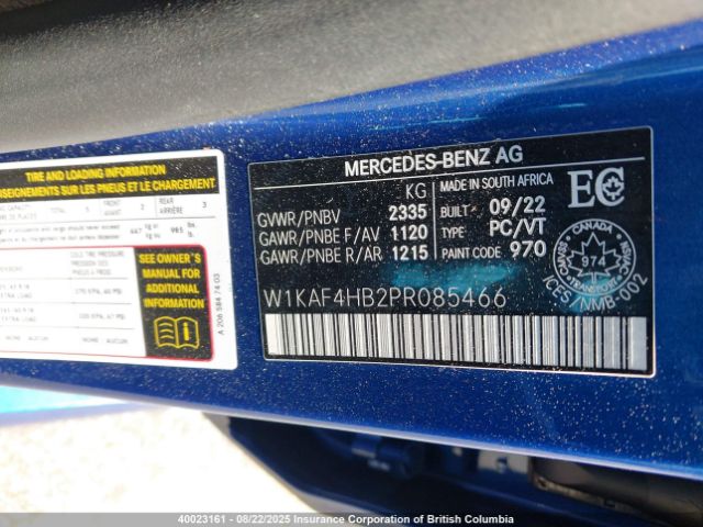 2023 MERCEDES-BENZ C 300 4MATIC | VIN: W1KAF4HB2PR085466