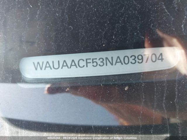 2022 AUDI A5 | VIN: WAUAACF53NA039704