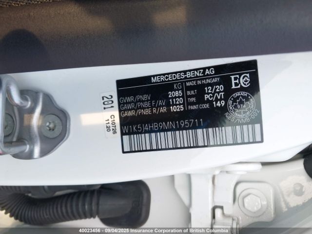 W1K5J4HB9MN195711 2021 MERCEDES-BENZ