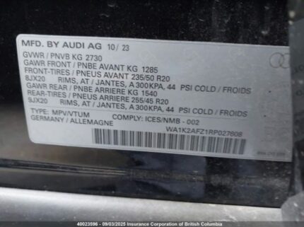 WA1K2AFZ1RP027608 2024 AUDI