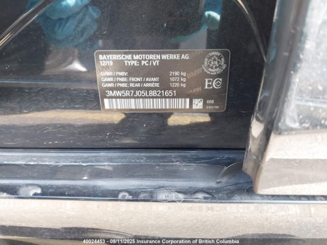 3MW5R7J05L8B21651 2020 BMW