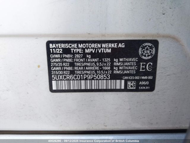 5UXCR6C01P9P50853 2023 BMW