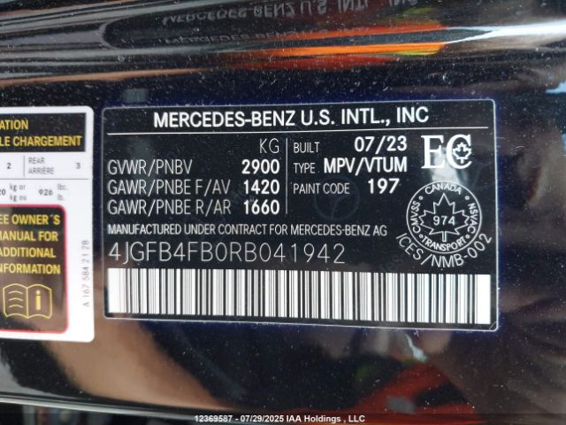 2024 MERCEDES-BENZ GLE 350 4MATIC | VIN: 4JGFB4FB0RB041942