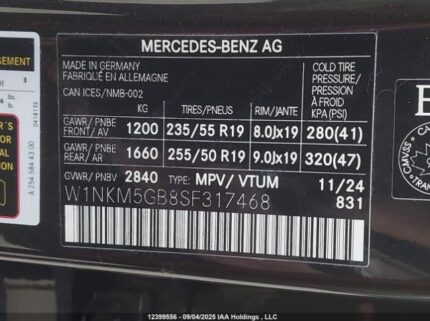 2025 MERCEDES-BENZ GLC 350E | VIN: W1NKM5GB8SF317468