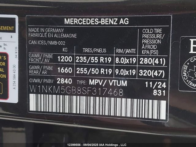 2025 MERCEDES-BENZ GLC 350E | VIN: W1NKM5GB8SF317468