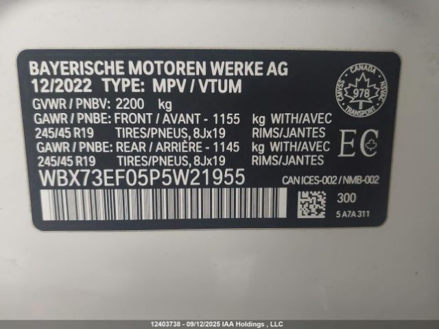 2023 BMW X1 XDRIVE28I | VIN: WBX73EF05P5W21955