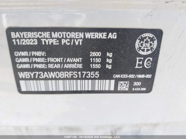 2024 BMW I4 | VIN: WBY73AW08RFS17355