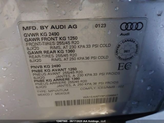 2023 AUDI Q5 PREMIUM PLUS 45 | VIN: WA1EAAFY9P2006547