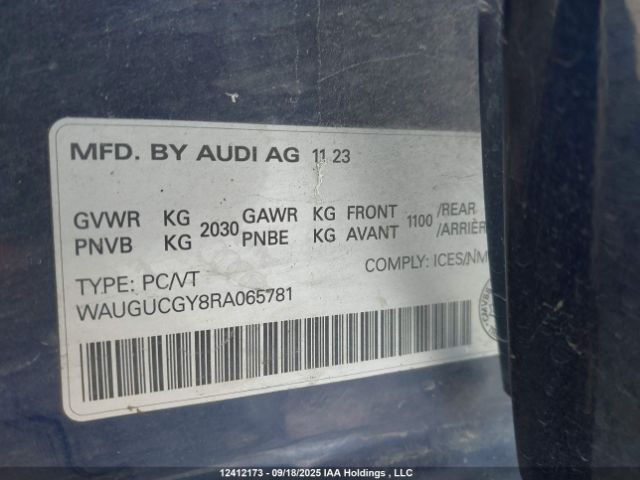 2024 AUDI A3 PREMIUM | VIN: WAUGUCGY8RA065781