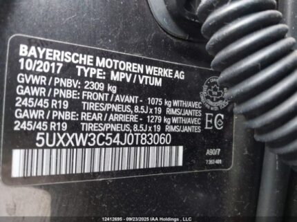 2018 BMW X4 XDRIVE28I | VIN: 5UXXW3C54J0T83060