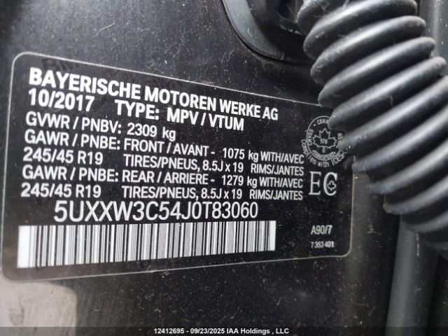 2018 BMW X4 XDRIVE28I | VIN: 5UXXW3C54J0T83060