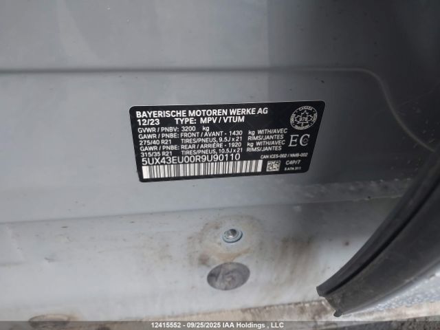 2024 BMW X5 PHEV XDRIVE50 | VIN: 5UX43EU00R9U90110
