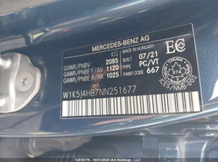 2022 MERCEDES-BENZ CLA 250 COUPE 4MATIC | VIN: W1K5J4HB7NN251677