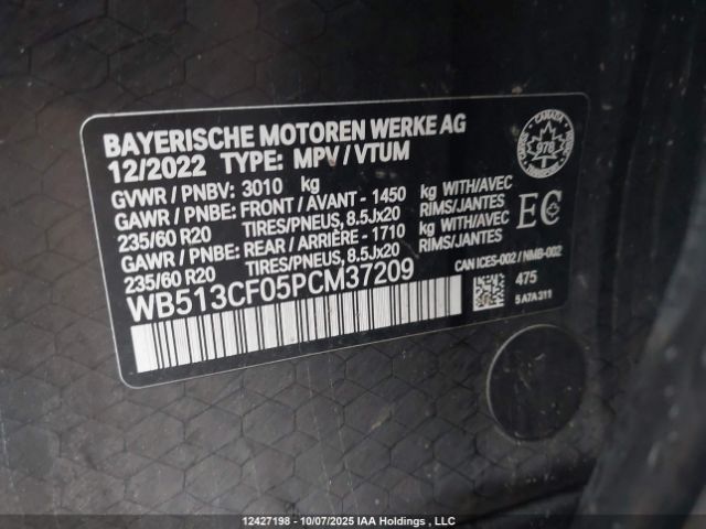 2023 BMW IX | VIN: WB513CF05PCM37209