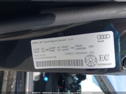 2024 AUDI RS5 | VIN: WUAAWCF5XRA901748