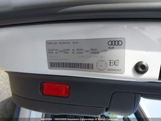 2019 AUDI A5 | VIN: WAUFNCF53KA042043