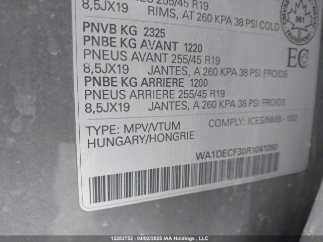 WA1DECF30R1041090 2024 AUDI Q3