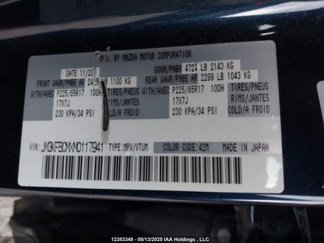JM3KFBCMXM0117941 2021 MAZDA CX-5