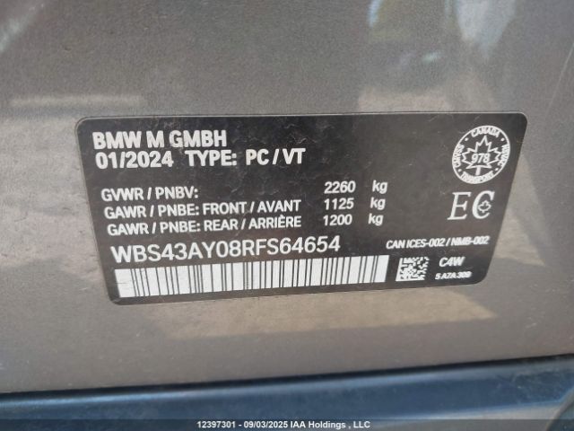 WBS43AY08RFS64654 2024 BMW M3