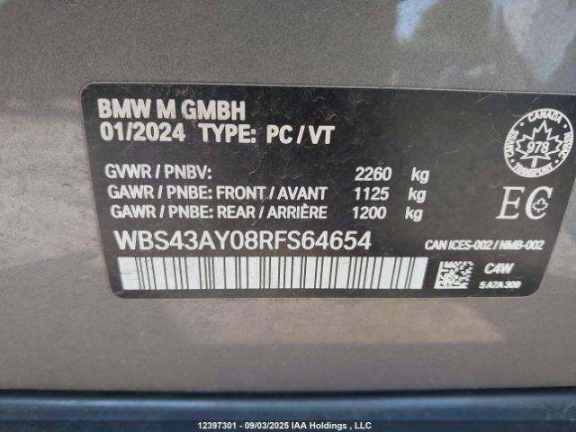 WBS43AY08RFS64654 2024 BMW M3