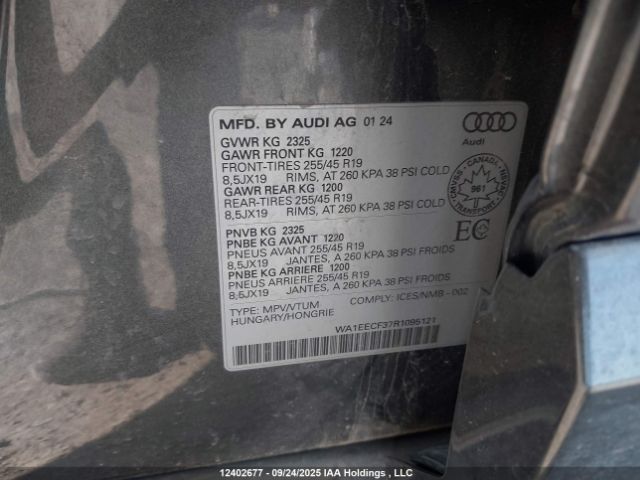 WA1EECF37R1095121 2024 AUDI Q3