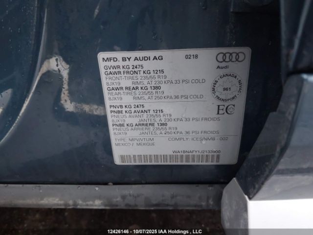 WA1BNAFY1J2133900 2018 AUDI Q5