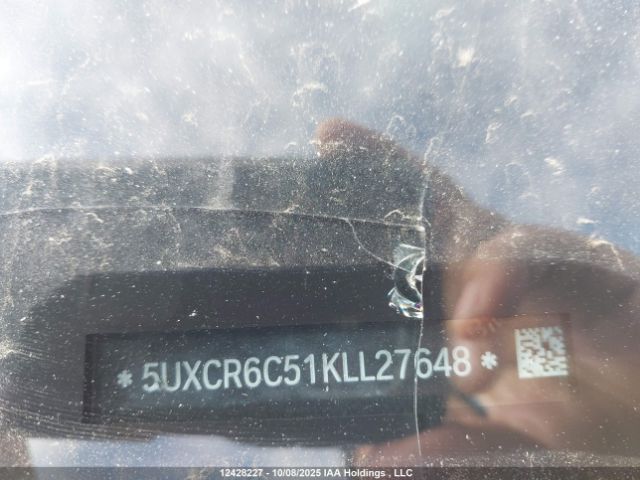 5UXCR6C51KLL27648 2019 BMW X5