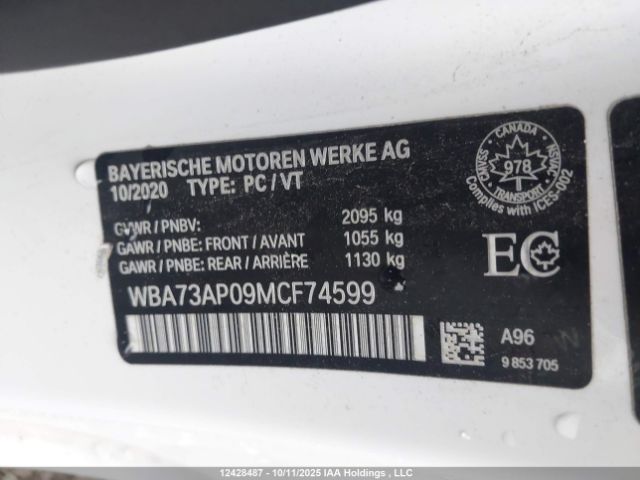 WBA73AP09MCF74599 2021 BMW 430XI