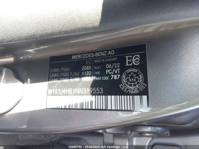 W1K5J4HB1NN319553 2022 MERCEDES-BENZ CLA