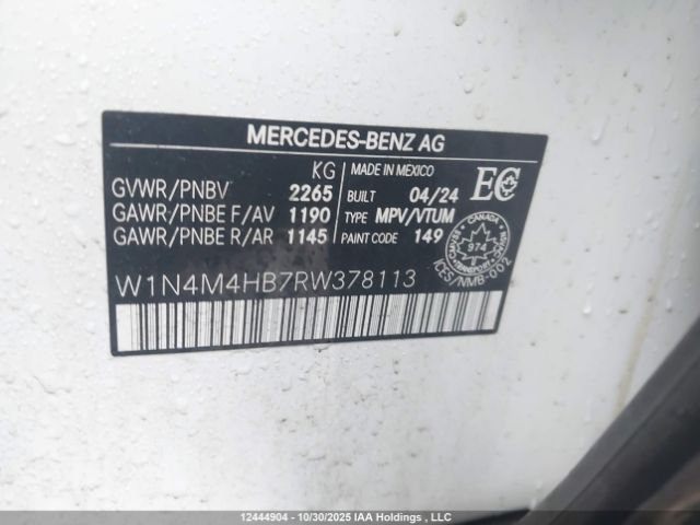 W1N4M4HB7RW378113 2024 MERCEDES-BENZ GLB