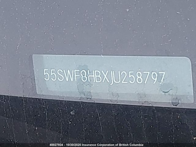 55SWF8HBXJU258797 2018 MERCEDES-BENZ C