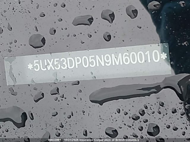 5UX53DP05N9M60010 2022 BMW X3