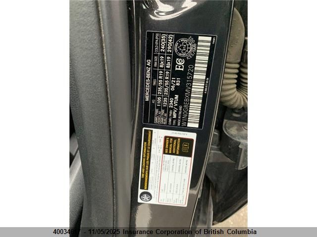 W1N0G8EBXMV315720 2021 MERCEDES-BENZ GLC