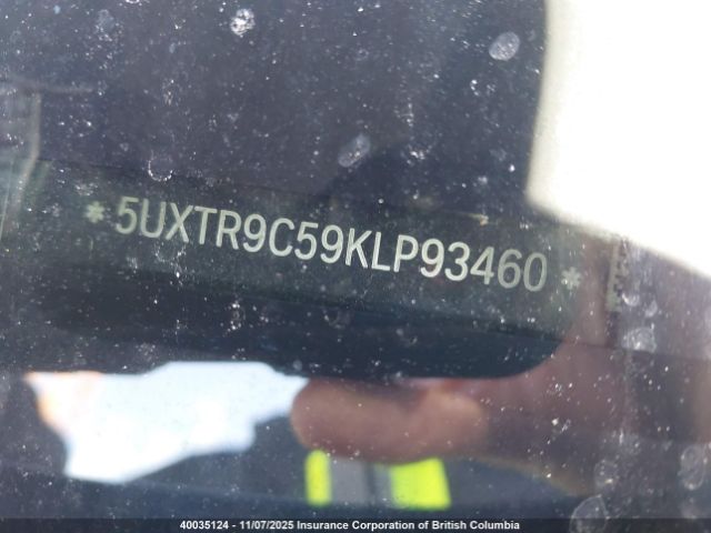 5UXTR9C59KLP93460 2019 BMW X3