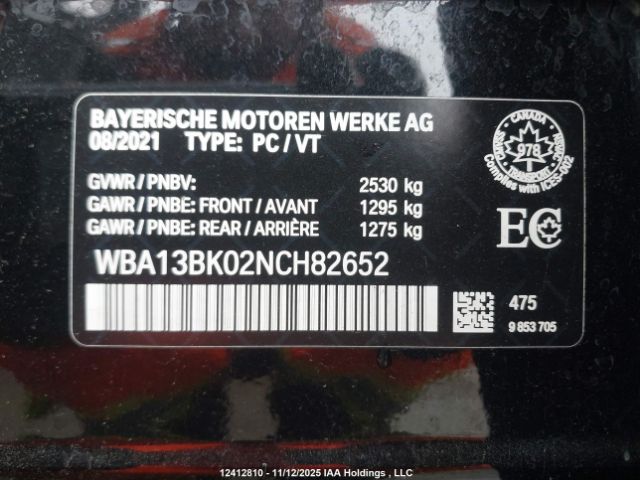 WBA13BK02NCH82652