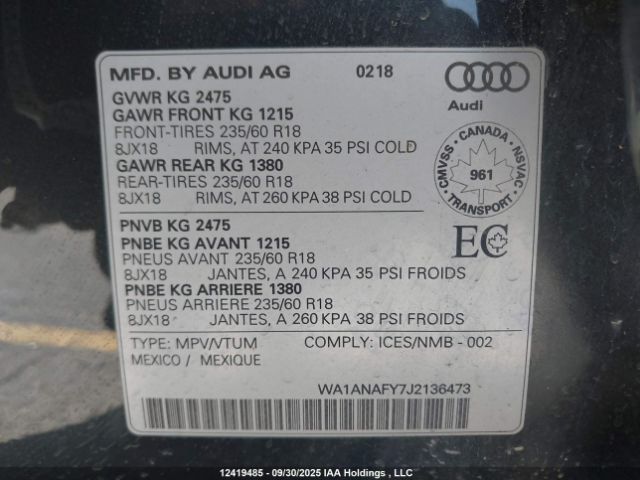 WA1ANAFY7J2136473