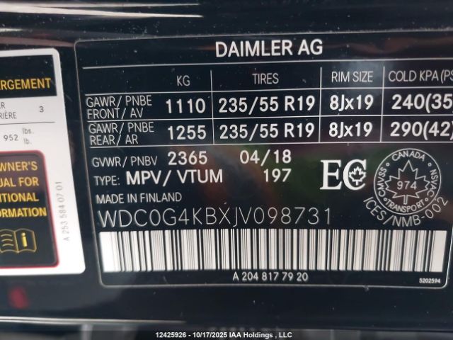 WDC0G4KBXJV098731