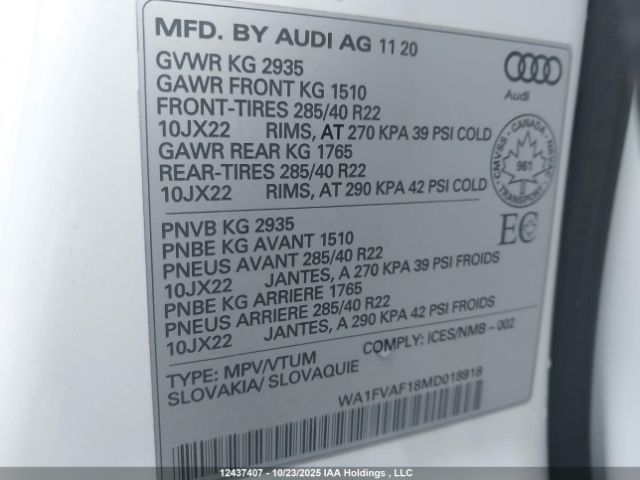 WA1FVAF18MD018918