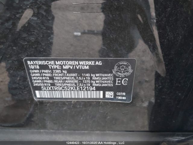 5UXTR9C52KLE12194