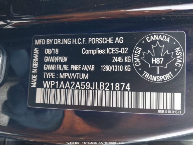 WP1AA2A59JLB21874