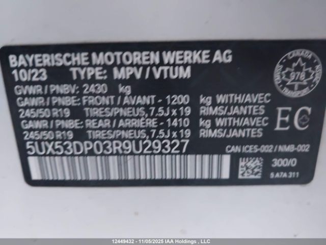5UX53DP03R9U29327