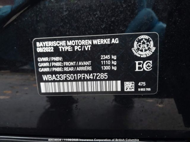 WBA33FS01PFN47285