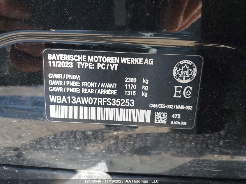WBA13AW07RFS35253